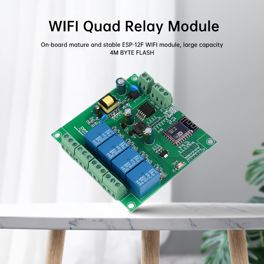 Esp8266 Relay Module - Moduł przekaźnikowy WiFi 4-kanałowy ESP8266 Płytka
