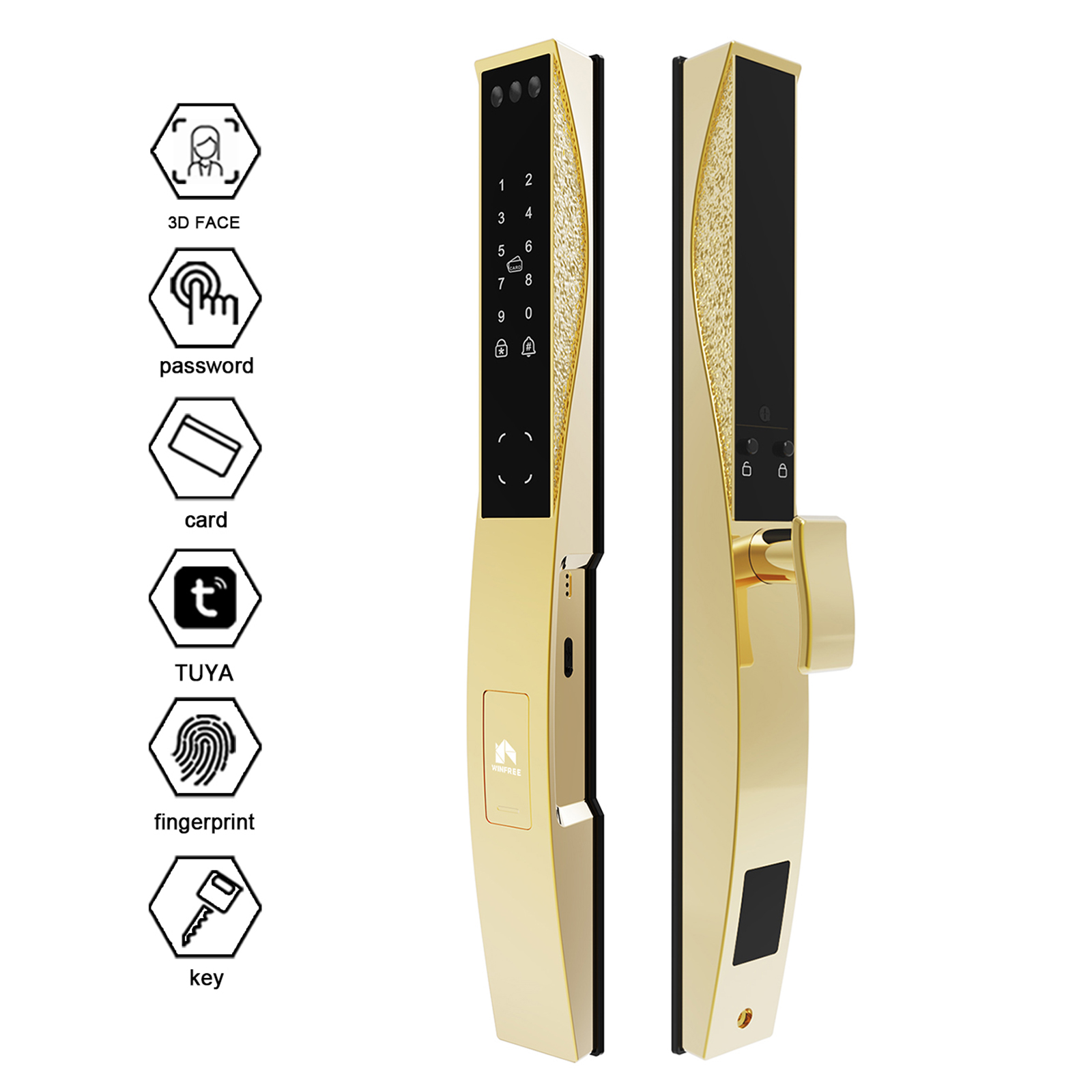 WINFREE Tuya Wifi Inteligentny – Smart Door Lock Wifi recenzja i cena