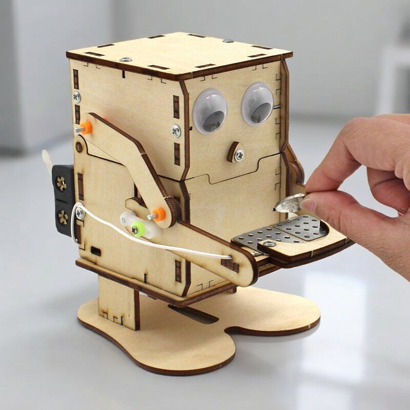 Drewniany Robot do Składania D – Stem Robotics Kit recenzja i cena