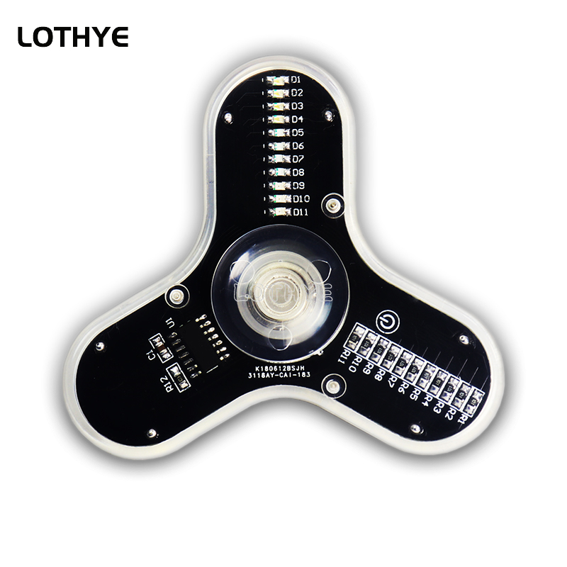 LED Fidget Spinner produkcja g – Electronics Project Kit recenzja i cena