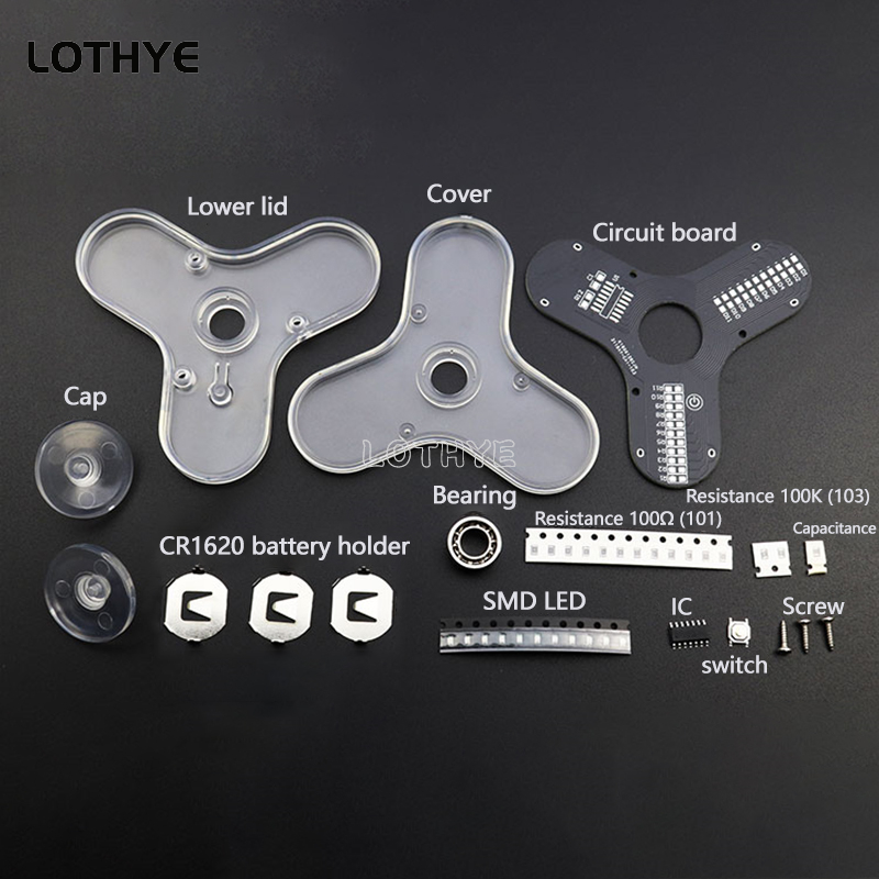 LED Fidget Spinner produkcja g – Electronics Project Kit recenzja i cena