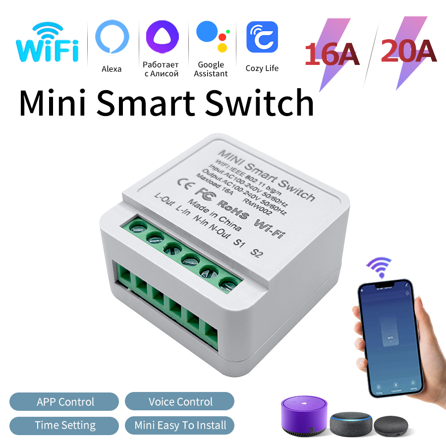 16A 20A Inteligentny bezprzewo – Smart Light Switch Wifi recenzja i cena