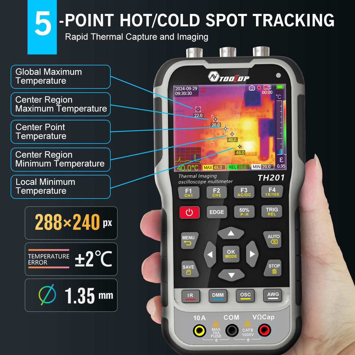 TOOLTOP TH201 4w1 Kamera Termo – Microcontroller Kit recenzja i cena