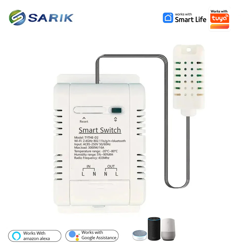 Współpracuje z Tuya 16A 3000W  – Wifi Thermostat recenzja i cena