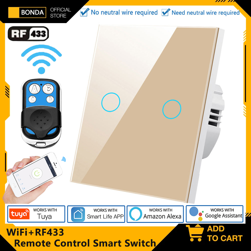 Tuya EU WiFi+RF433 Inteligentn – Smart Light Switch Wifi recenzja i cena
