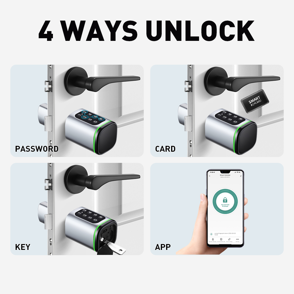 Inteligentny zamek cylindryczn – Smart Door Lock Wifi recenzja i cena